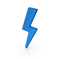 Symbol Storm Blue Metallic PNG & PSD Images