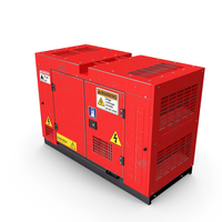 Power Generator Red Used PNG & PSD Images