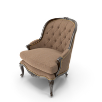 Tufted French Chair PNG & PSD Images