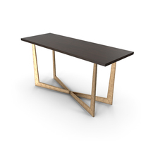 Tapering X Console Table PNG & PSD Images