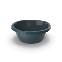 Round Plastic Wash Basin Blue PNG & PSD Images