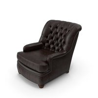 Pottery Barn - Baxter Leather Club Armchair PNG & PSD Images