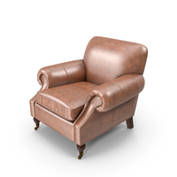 Pottery Barn - Brooklyn Leather Armchair PNG & PSD Images