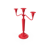 Candle Holder Red PNG & PSD Images
