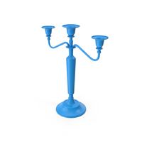 Candle Holder Blue PNG & PSD Images