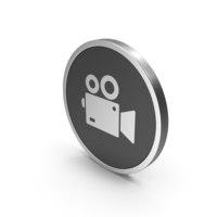 Silver Icon Video Camera PNG & PSD Images