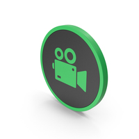 Icon Video Camera Green PNG & PSD Images