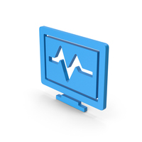 Symbol Health Monitor Blue PNG & PSD Images