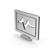 Symbol Health Monitor Silver PNG & PSD Images