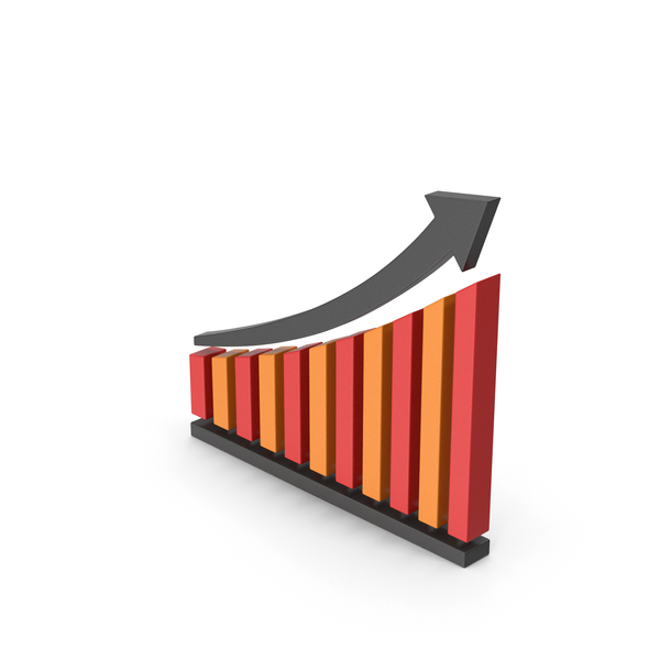 Symbol Chart With Arrow Red Black PNG & PSD Images