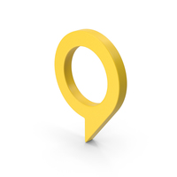 Symbol Map Pin Yellow PNG & PSD Images