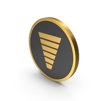 Gold Icon Funnel Chart PNG & PSD Images