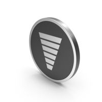 Silver Icon Funnel Chart PNG & PSD Images
