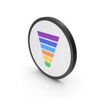 Icon Funnel Chart Colored PNG & PSD Images