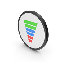 Icon Funnel Chart Colored PNG & PSD Images