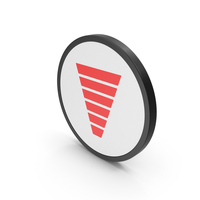 Icon Funnel Chart Red PNG & PSD Images