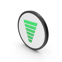 Icon Funnel Chart Green PNG & PSD Images