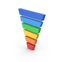 Symbol Funnel Chart Colored PNG & PSD Images