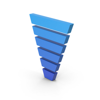 Symbol Funnel Chart Blue PNG & PSD Images