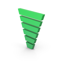 Symbol Funnel Chart Green PNG & PSD Images
