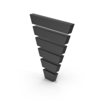 Symbol Funnel Chart Black PNG & PSD Images