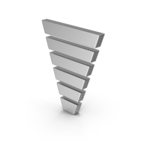 Symbol Funnel Chart Silver PNG & PSD Images