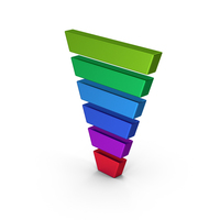 Symbol Funnel Chart Metallic PNG & PSD Images