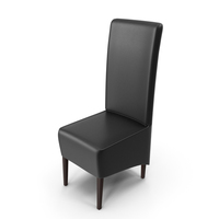 Black Leather Sidechair PNG & PSD Images