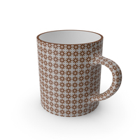 Printed Brown Flower Cup PNG & PSD Images