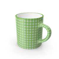 Printed Green Flower Cup PNG & PSD Images