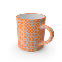 Printed Orange Flower Cup PNG & PSD Images