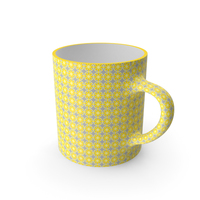 Printed Yellow Flower Cup PNG & PSD Images