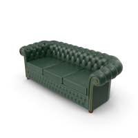 Chesterfield Sofa 3 Green PNG & PSD Images