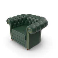 Chesterfield Armchair Green PNG & PSD Images