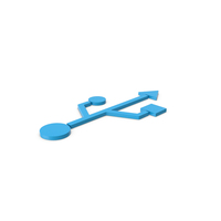 Blue Symbol USB PNG & PSD Images