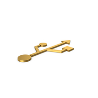 Gold Symbol USB PNG & PSD Images