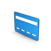 Symbol Bank Card Blue Metallic PNG & PSD Images