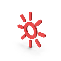 Symbol Sun Red PNG & PSD Images