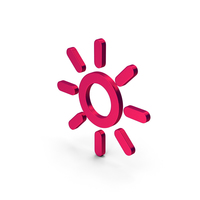 Symbol Sun Metallic PNG & PSD Images