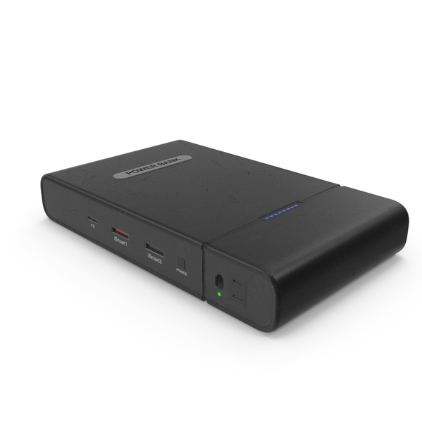 Power Bank Black Used PNG & PSD Images