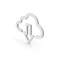 Cloud Download Symbol PNG & PSD Images