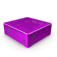 Mini PC Pink Used PNG & PSD Images