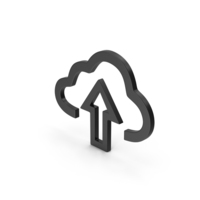 Symbol Cloud Upload Black PNG & PSD Images