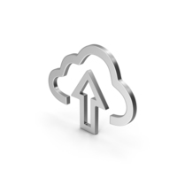 Symbol Cloud Upload Silver PNG & PSD Images