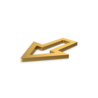 Gold Symbol Arrow Up PNG & PSD Images