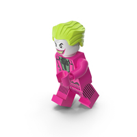 Lego Joker Dark Pink Running PNG & PSD Images
