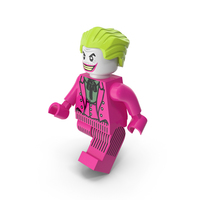 Lego Joker Dark Pink Walk PNG & PSD Images