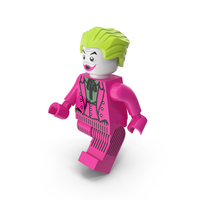 Lego Joker Dark Pink Walk PNG & PSD Images