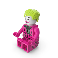 Lego Joker Dark Pink Sitting PNG & PSD Images
