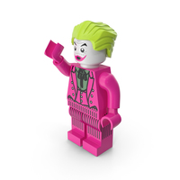 Lego Joker Dark Pink Pose PNG & PSD Images